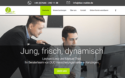 Referenz für Homepage Starter Duo Makler