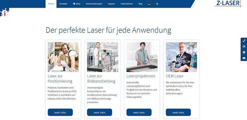 Homepage Individuell Referenz Z-Laser