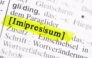 Impressum einer Website, Foto: Marco2811 / stock.adobe.com