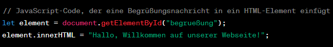 Beispiel für JavaScript