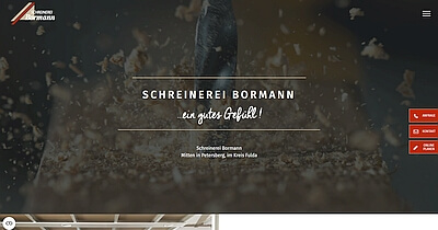 Homepage Starter Referenz Schreinerei Bormann