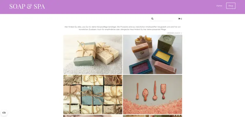 heise homepages Online-Shop Referenz Soap & Spa