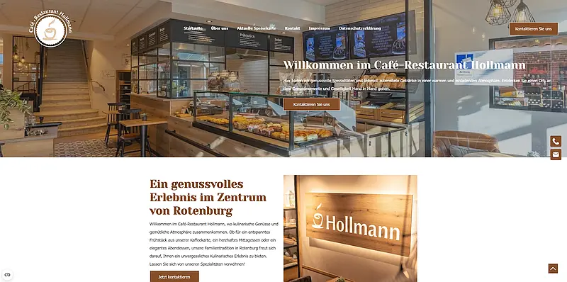 Homepage Basic Referenz Café Restaurant Hollmann