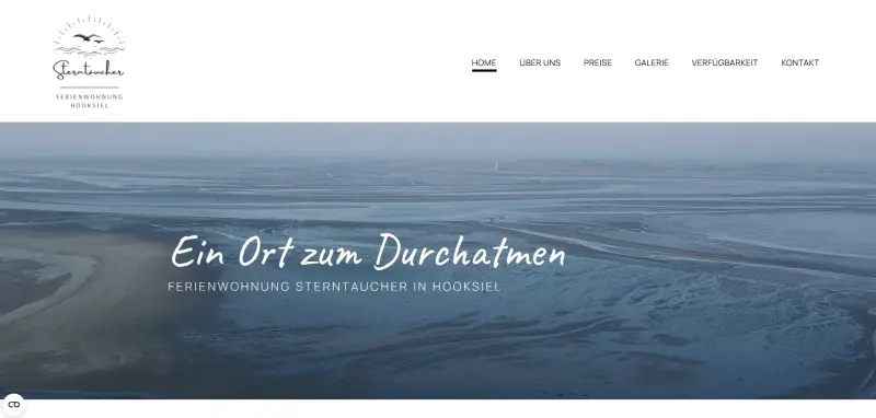 Homepage Basic Referenz Sterntaucher Ferienwohnung Hooksiel