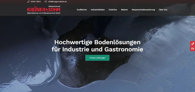 Homepage Individuell Referenz Krüger & Sohn
