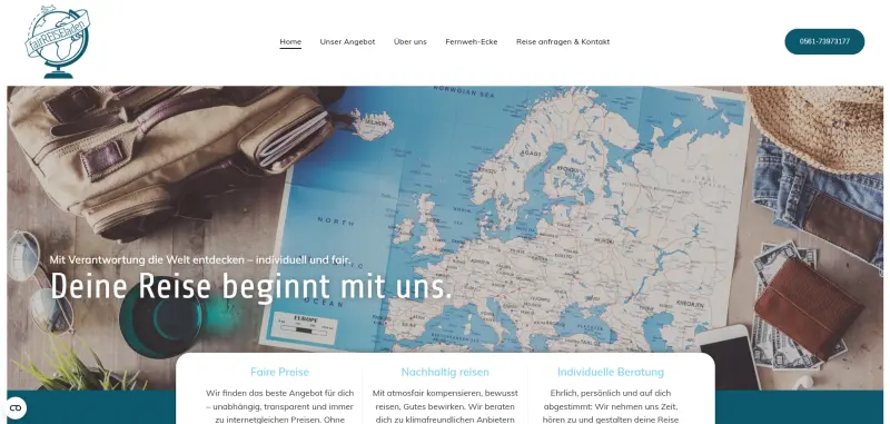 Homepage Starter Referenz Fairreiseladen