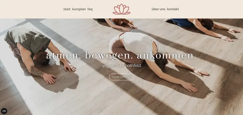 Homepage Starter Referenz Yogaschule Bothfeld