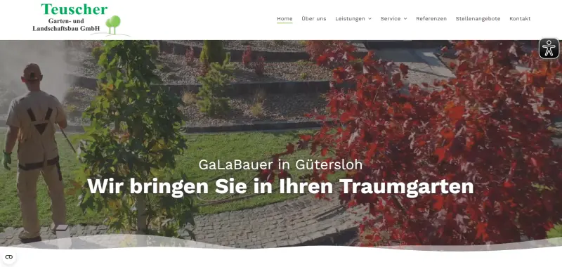 Homepage All-Inclusive Referenz Gartenbau Teuscher
