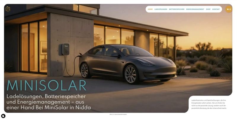 Homepage Business Referenz MiniSolar GmbH