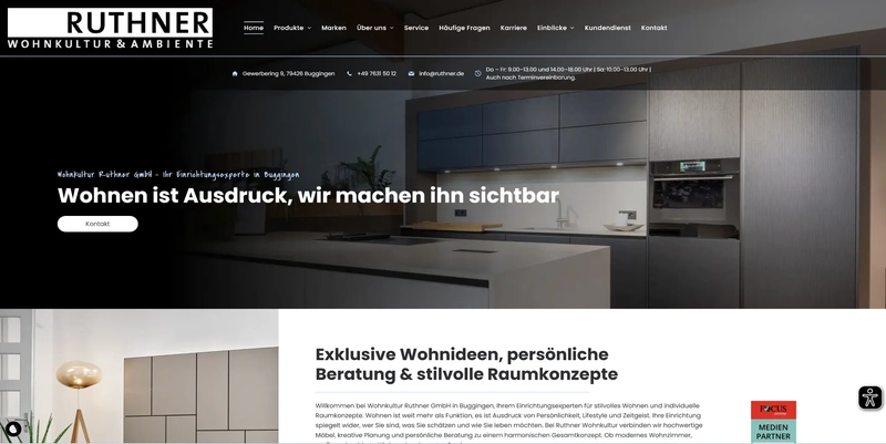 Homepage All-Inclusive Referenz Wohnkultur Ruthner